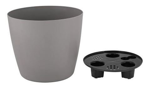 Горшок с дренажной вставкой InGreen Vienna D160мм, 2л, круглый, французский платан